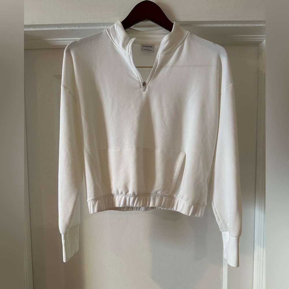 Gymshark athleisure lounge set, white, L